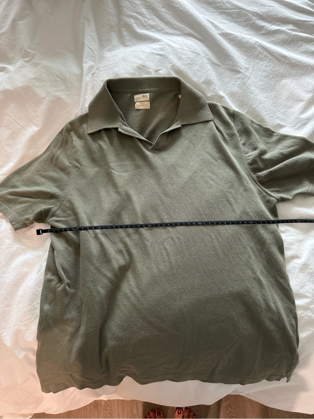 Doppelgänger Men's Olive Green Cotton Polo